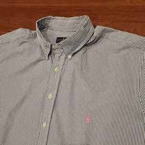Polo Ralph Lauren Men’s size 2XLT Seersucker Short Sleeve Button Down Shirt